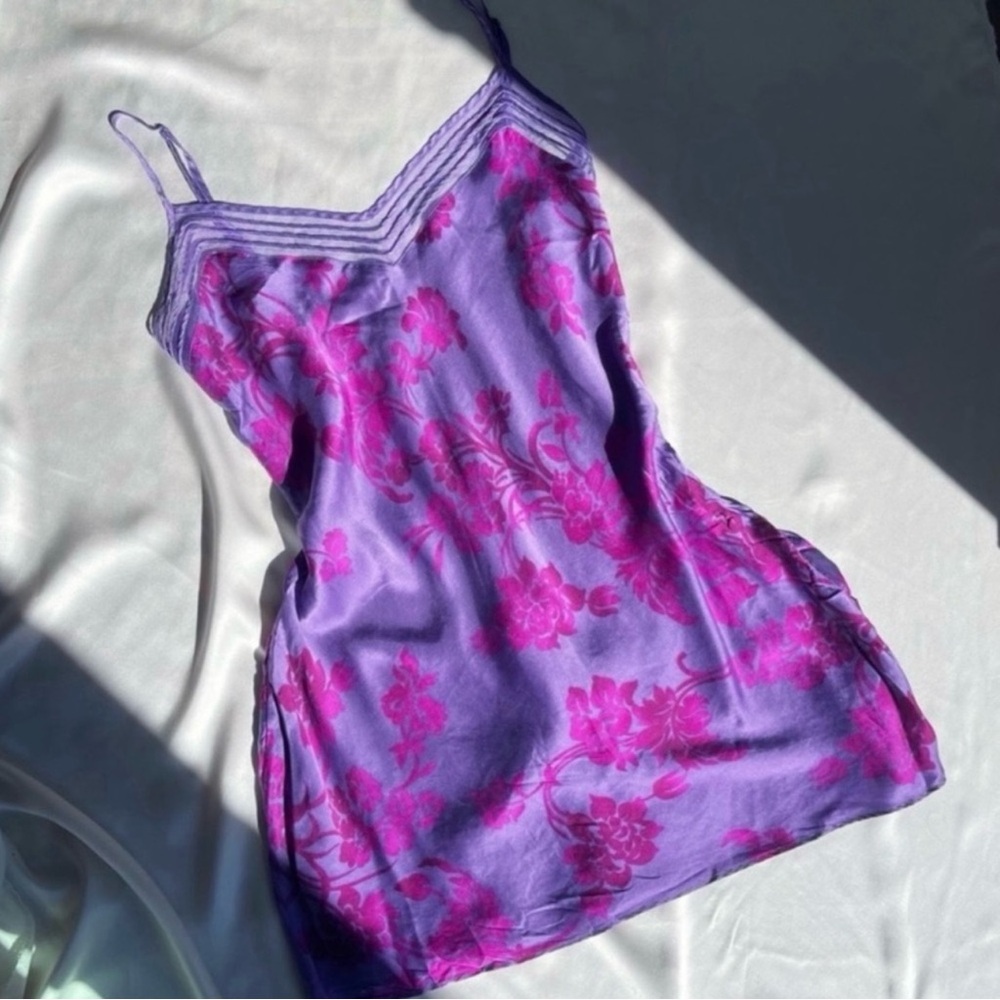 Victoria's Secret Floral Silk Slip Dress